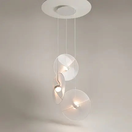 Pendant Light White Textile Modern Design & Integrated LED – Reflex | Maytoni
