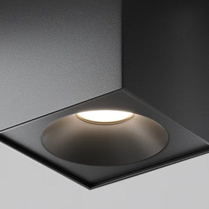Deckenleuchte – Schwarzes Finish, Aluminium Gehäuse, GU10 Fassung, Ø9 cm - Zoom | Maytoni