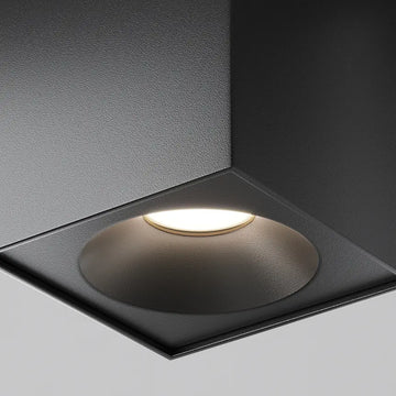 Deckenleuchte – Schwarzes Finish, Aluminium Gehäuse, GU10 Fassung, Ø9 cm - Zoom | Maytoni