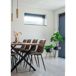 Blumentopf – Schwarzer Stahl, Zweier-Set, Höhenkombination - Ardola | House Nordic