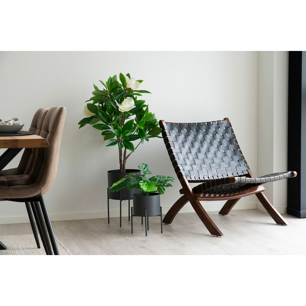 Blumentopf-Set – Grauer Stahl, Zwei Stück, Erhöhte Pflanzenelemente - Pavia | House Nordic