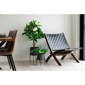 Blumentopf-Set – Grauer Stahl, Zwei Stück, Erhöhte Pflanzenelemente - Pavia | House Nordic