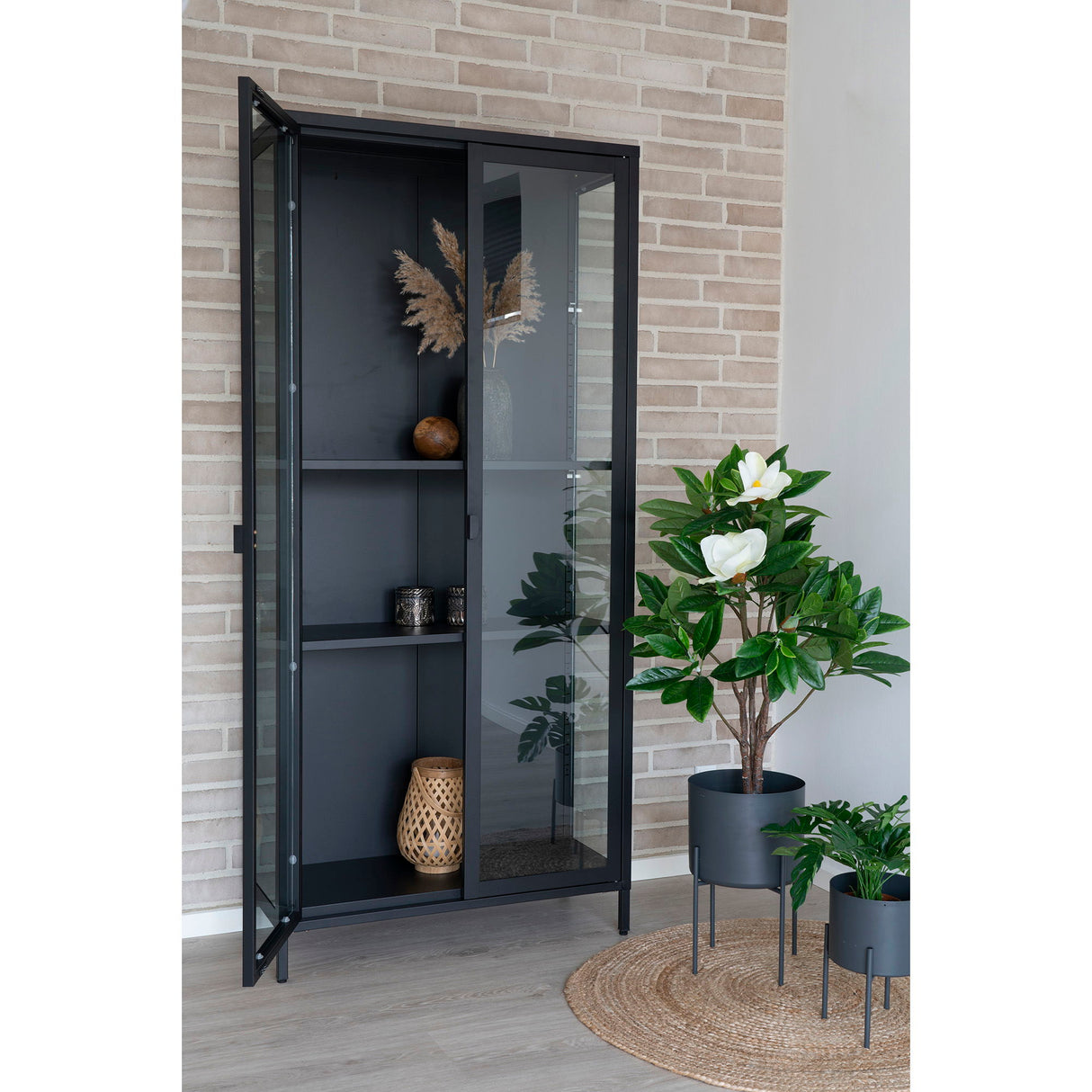 Blumentopf-Set – Grauer Stahl, Zwei Stück, Erhöhte Pflanzenelemente - Pavia | House Nordic
