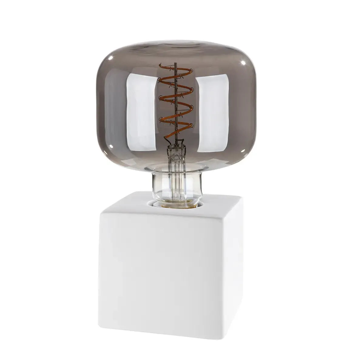 Tischleuchte – Glas Porzellan, LED Licht, Weiße Optik - Serie | Gilde