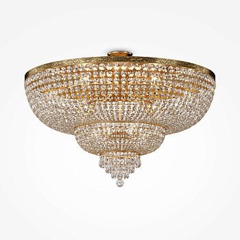 Kronleuchter Antikgold Metall & Kristallrahmen 18‑Flammig E27‑Sockel – Palace | Maytoni - Esszett Luxury | Stilvolles Wohnen mit Charakter