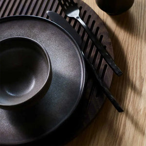 Dipschale – Reaktive Glasur, Erhöhter Fuß, Japanische Keramik - Ceto | Muubs