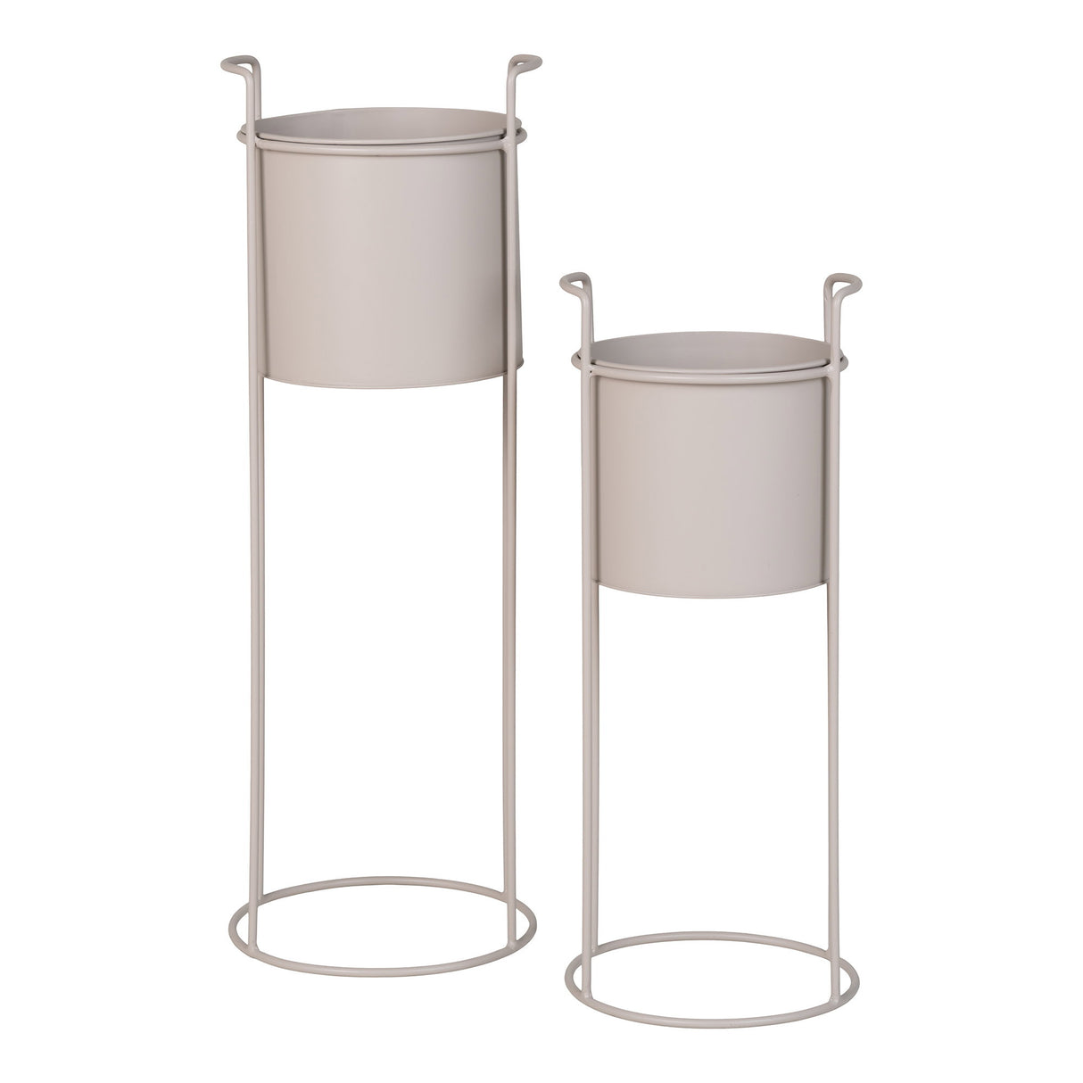 Blumentopf – Sand, Stahl, 2er-Set - Rabo | House Nordic