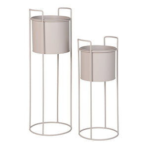 Blumentopf – Sand, Stahl, 2er-Set - Rabo | House Nordic