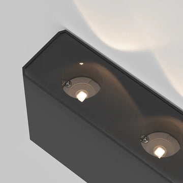 Graphite Aluminum Finish Double Emission Wall Sconce with Integrated 4W LED - Show | Maytoni