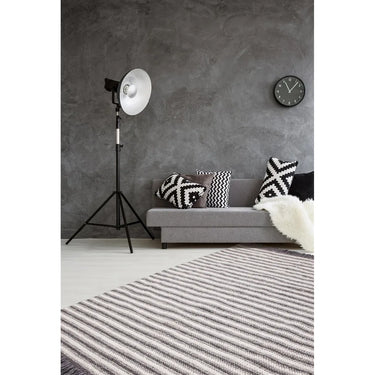 Teppich – Flachgewebe Struktur, Streifenmuster Design, Fransen Design, 160 x 230 cm - Natura 310 | Kayoom