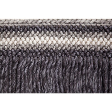 Teppich – Flachgewebe Struktur, Streifenmuster Design, Fransen Design, 80 x 150 cm - Natura 310 | Kayoom