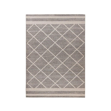 Teppich – Braun Beige, Grafisches Muster, Polypropylen 170 cm - Rhombus 225 | Kayoom