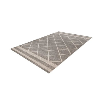 Teppich – Braun Beige, Grafisches Muster, Polypropylen 170 cm - Rhombus 225 | Kayoom