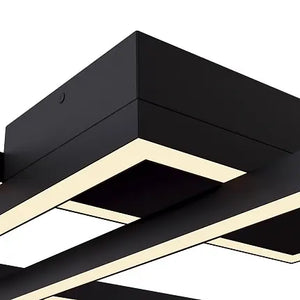 Deckenleuchte – Schwarzes Aluminium, 78 W Leistung, IP20 Schutzart, 78 cm Breite - Rida | Maytoni