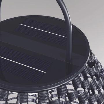 Landscape Luminaire hand-woven black rattan, solar-powered, 5W LED with motion sensor – OSL599FL‑L5B3K1 | Maytoni