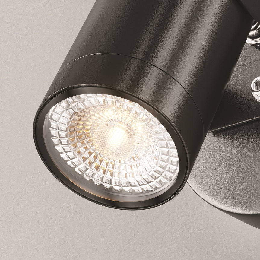 Wandleuchte – Schwarze Oberfläche, Aluminiumgehäuse, Wetterfeste Beleuchtung - Scope | Maytoni