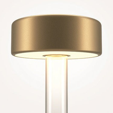 Batterielampe Glasfuß, goldener Kopf, Touch - Dimmer – Maytoni MOD229TL - L3G3K1 - Esszett Luxury | Stilvolles Wohnen mit Charakter