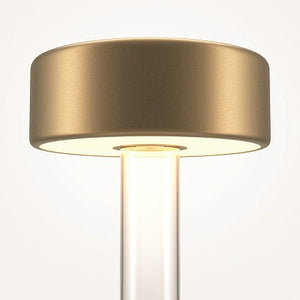 Batterielampe Glasfuß, goldener Kopf, Touch - Dimmer – Maytoni MOD229TL - L3G3K1 - Esszett Luxury | Stilvolles Wohnen mit Charakter