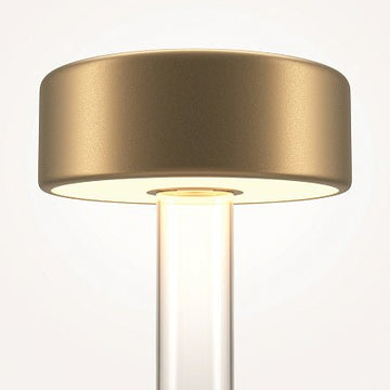 Batterielampe Glasfuß, goldener Kopf, Touch - Dimmer – Maytoni MOD229TL - L3G3K1 - Esszett Luxury | Stilvolles Wohnen mit Charakter