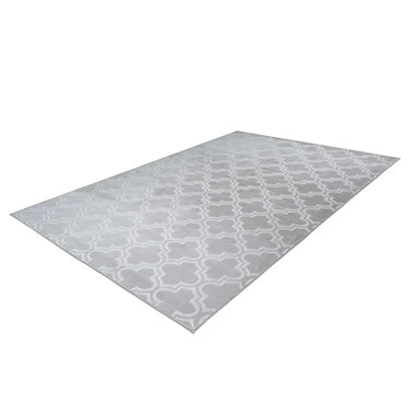 Teppich – Reliefmuster, Grau-Blau, Zweifarbige Optik, 80 x 150 cm - Monroe 125 | Kayoom