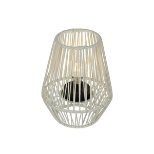 Solarlaterne – Warmes Licht, Weißes Design, Recyceltes Material  | Gilde