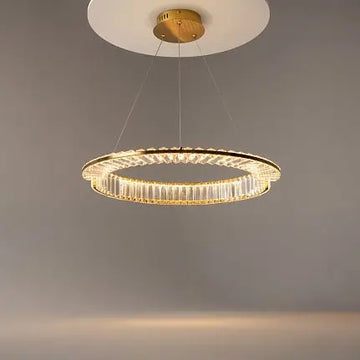 Pendelleuchte – Messingfarbenes Metall, 36 W Leistung, Warmweiß, Ø62 cm - Krone | Maytoni