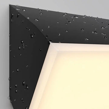 Wall light with graphite-colored metal housing and white acrylic diffuser – Brick | Maytoni