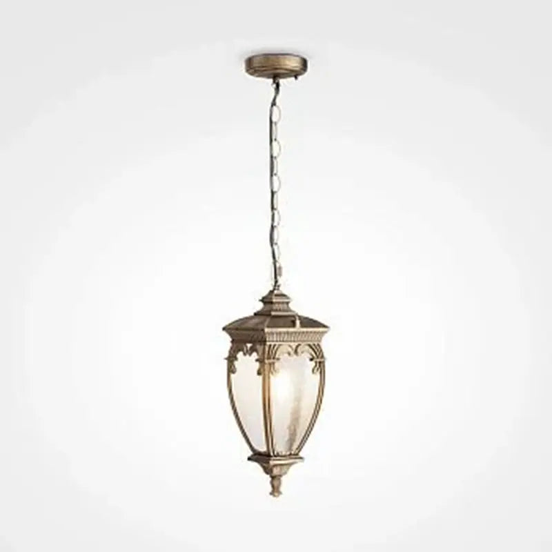 Pendant lamp made of antique bronze aluminum with clear glass dome and elegant finish - Fleur | Maytoni