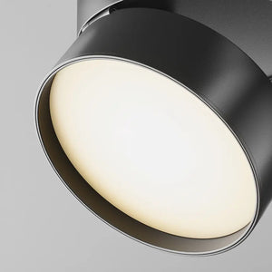 Matte Black Aluminum Ceiling Light with LED and Linear Bar – Onda | Maytoni