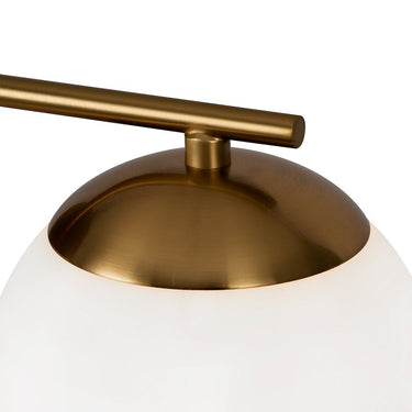 Wandleuchte Messing, Metallrahmen, weißes Opalglas – Marble | Maytoni - Esszett Luxury | Stilvolles Wohnen mit Charakter