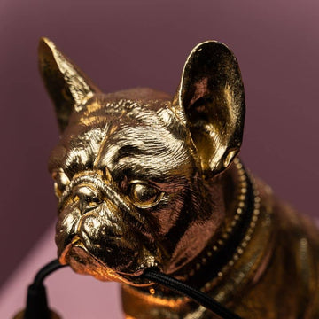Tischleuchte – Skulpturales Design, Tiermotiv, Polyresin- und Metallkonstruktion, Goldenes Finish – Francis | WERNS