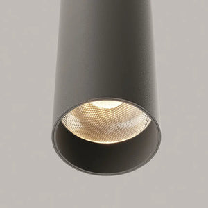 Pendant Light Black aluminum housing with 12W LED, 3000K color temperature, and 40° beam angle – Focus LED | Maytoni