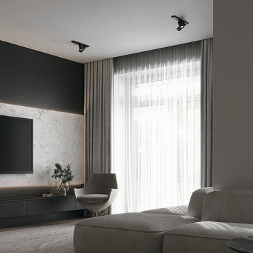 Deckenleuchte Schwarzes Aluminium GU10‑Sockel – Focus S | Maytoni - Esszett Luxury | Stilvolles Wohnen mit Charakter