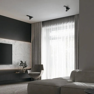 Ceiling Light Black Aluminum GU10 Socket – Focus S | Maytoni