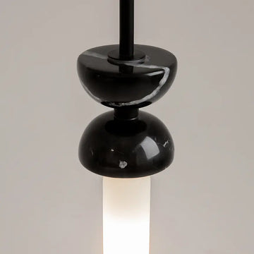 Pendelleuchte – Schwarzes Metall-Marmor, 28 W Leistung, G9 Fassung, 336,5 cm Höhe - Kyoto | Maytoni