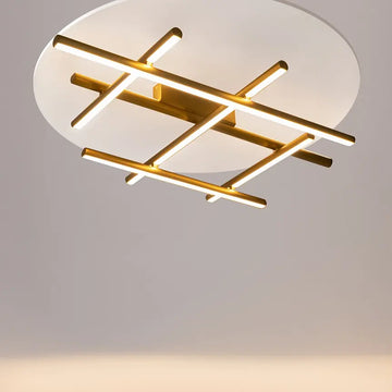 Gold ceiling light with integrated 50W LED 2250lm and warm white light – Radiance | Maytoni