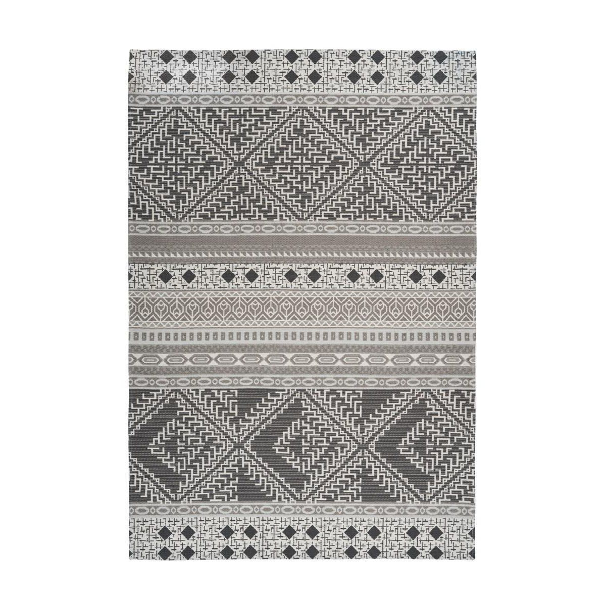 Rug with weather-resistant backing, easy-care surface and decorative ethnic pattern – Yoga 200 | Kayoom