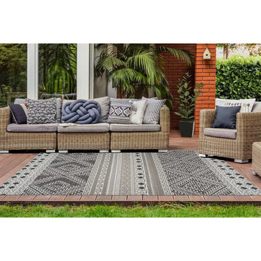 Teppich – Ethno Muster, Outdoor Geeignet, Flachgewebe Struktur, 80 x 150 cm - Yoga 225 | Kayoom