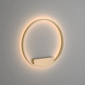Wall lamp with gold-colored aluminum ring and white silicone diffuser – Rim | Maytoni