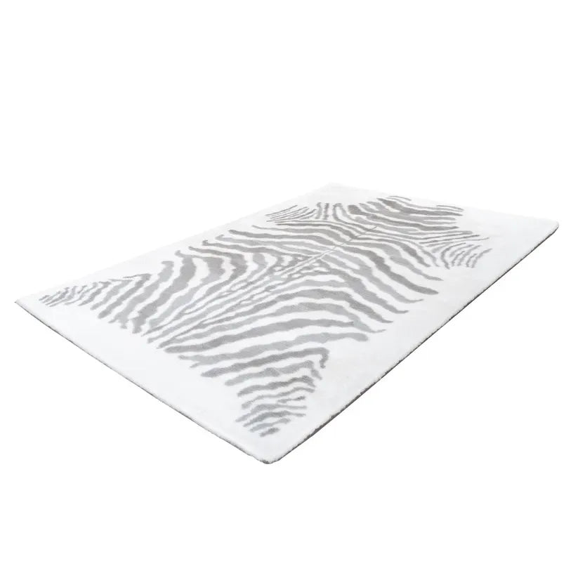 Carpet Cuddly High Pile Animal Pattern Anti-Slip Back – Rabbit Animal 400 | Kayoom