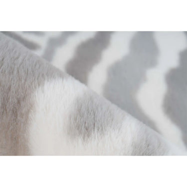 Teppich – Grau Weiß, Wildes Muster, Weicher Flor, 230 cm - Rabbit Animal 425 | Kayoom