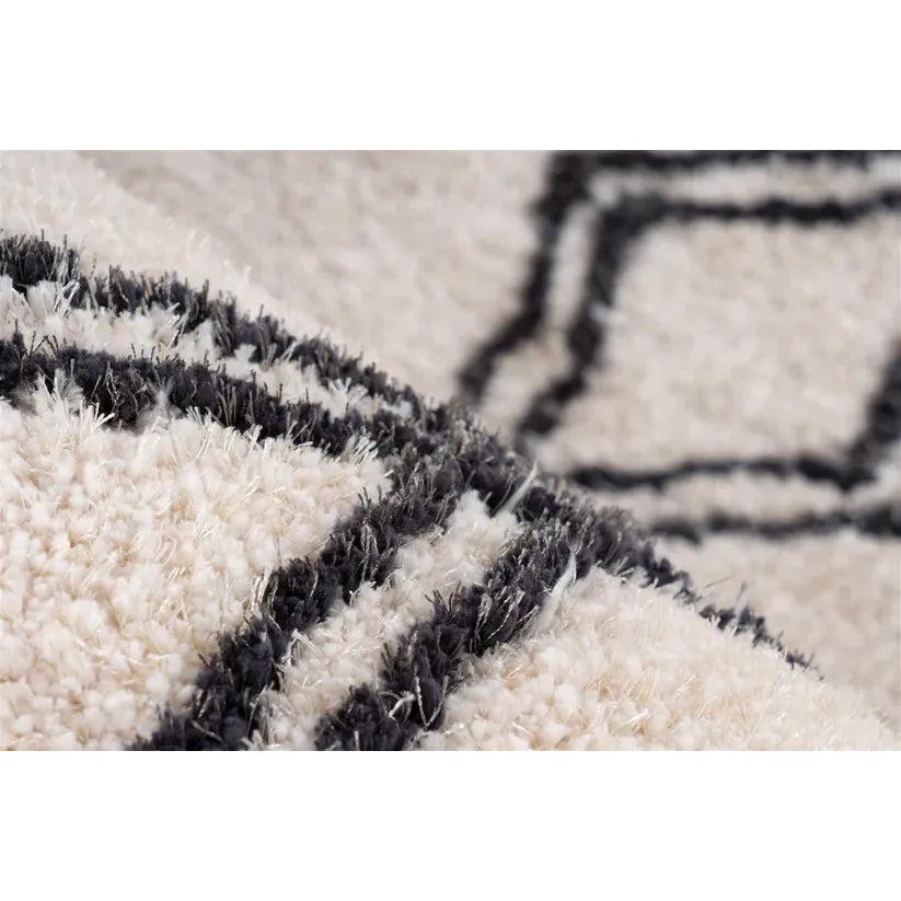 High-Pile Rug Diamond Pattern Suitable for Underfloor Heating – Orlando 125 | Kayoom