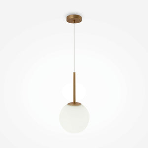Pendant Lamp Modern Gold Metal Matt White Glass LED 40W – Basic Form | Maytoni