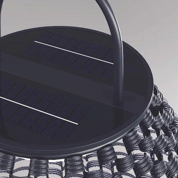 Landscape Light, hand-woven black rattan, solar-powered, 5W LED with motion sensor – OSL599FL‑L5B3K | Maytoni