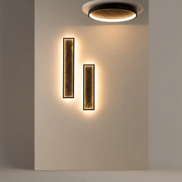 Black Wall Light, Metal Frame, Natural Stone Accent, Integrated 70W LED 3000K – Orign | Maytoni
