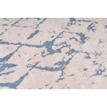 Teppich – Vintage Muster, Blaues Printdesign, Flachflor Design, 80 x 150 cm - Person 425 | Kayoom