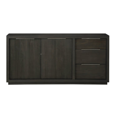 Sideboard - Massivholz-Akazie, Gehrungspaneele, Nickelbeschichtete Griffe – Oxford | Modus Furniture International