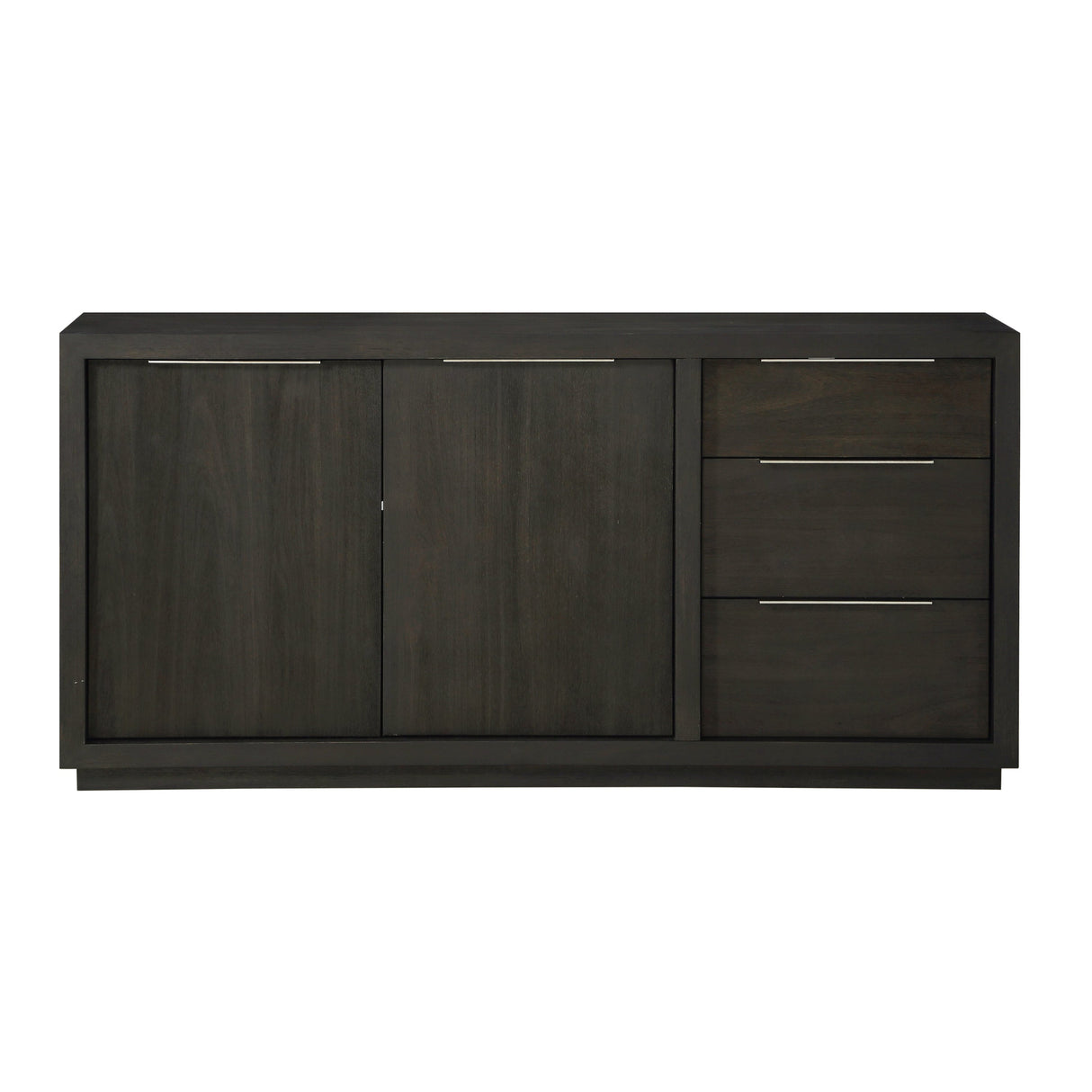 Sideboard – Akazienholz Material, Basaltgrau Finish, Drahtgebürstete Oberfläche - Oxford | Modus Furniture International