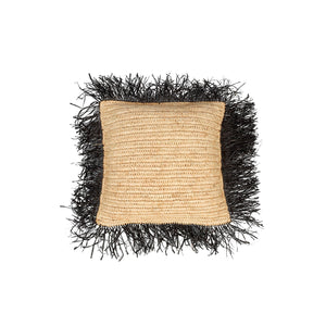 Kissenbezug – Bast Material, Boho Stil, Strukturierte Oberfläche, 40x40 cm - Raffia | Bazar Bizar Antwerp