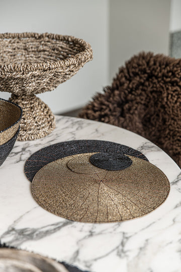 Placemat – Hand-beaded Design, Boho Chic Style, Decorative Table Accent – Beaded | Bazar Bizar Antwerp